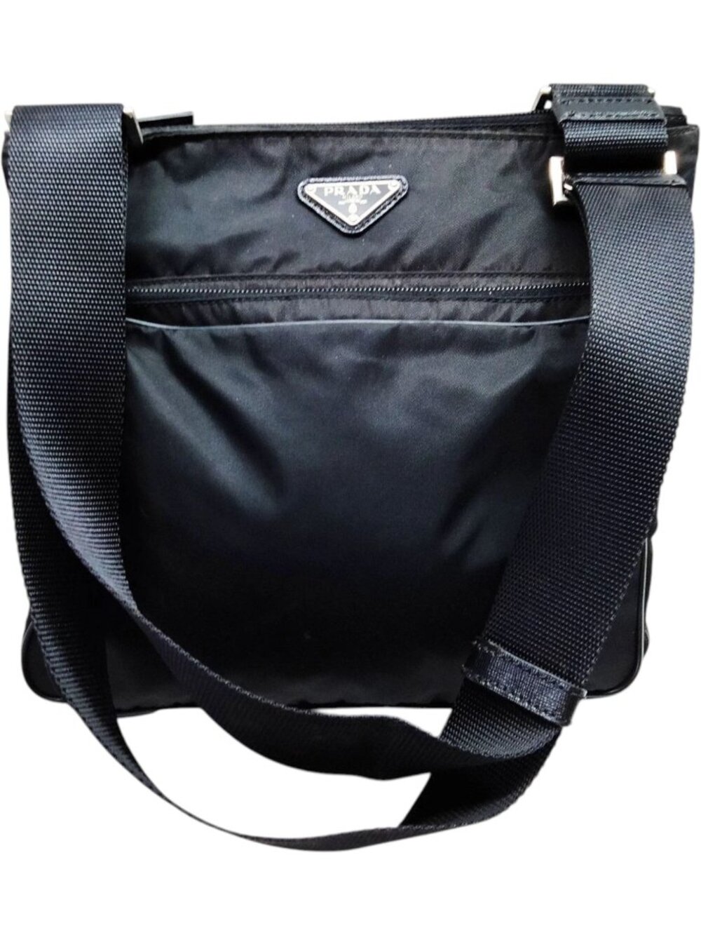 621227CR T3 Prada Crossbody Bag Black Polyester